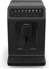 Krups EA897B Evidence ECOdesign automatisk espressomaskine, automatisk espresso- og cappuccinofunktion, Quattro Force-teknologi, one-touch mælkekopper, 8 forudindstillinger, mælkesystem, 1450W