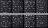 3D sølv metalliske neglestickers, neglestickers til kvinder, stjerne, måne, sol, neglefolie, selvklæbende stickers, sommerfugle negle stickers, negle stickers, negledesign tilbehør, 8 stk.