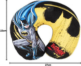 DC Comics Soft Batman Car Travel Nakkepude Børnesikkerhed Komfort Superhelte Bat Man, Cuscino Da Viaggio Auto, Lyseblå, One Size Rejsepuder Naty Shop