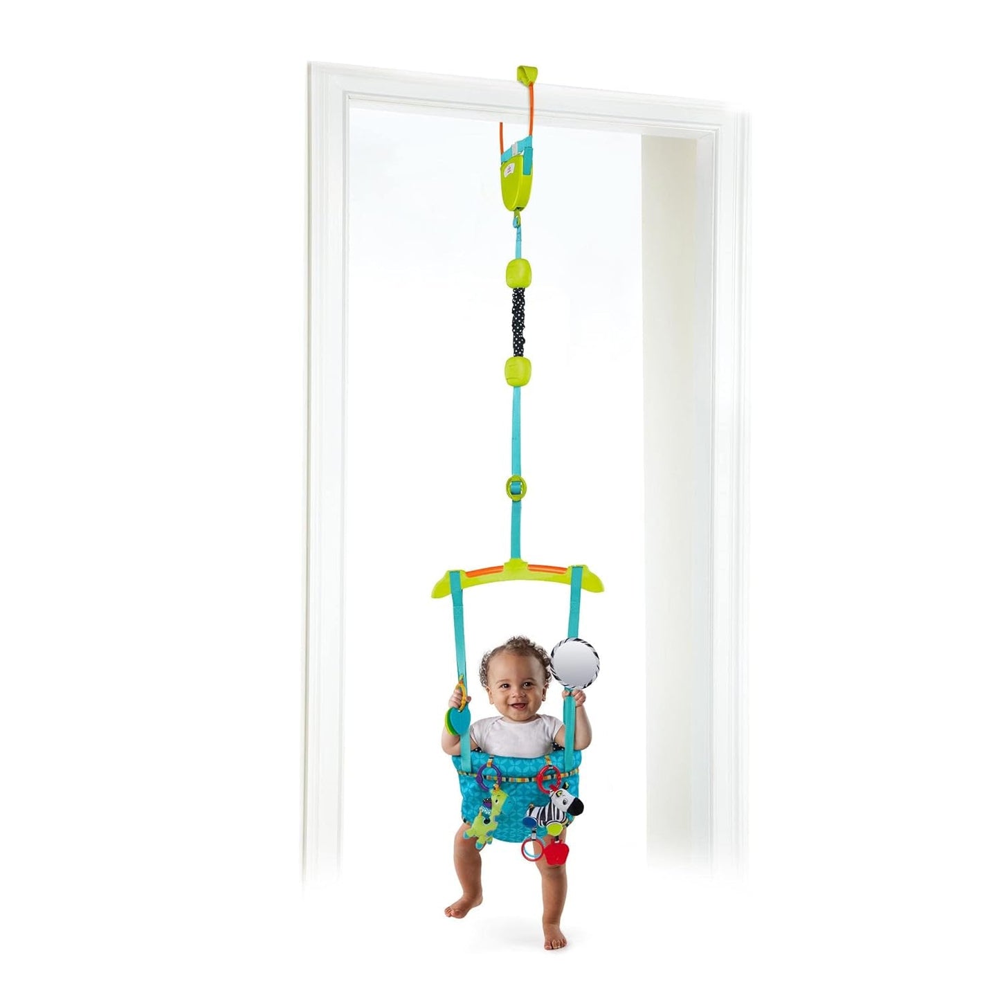 Bright Starts Deluxe dørlåsesæt med sikker og stabil dørrammeklemme og Pampers Sensitive babyservietter, 1200 servietter (15 x 80)