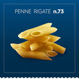 Pasta Barilla Classic Penne Rigate Nr. 73 fra højkvalitets hård hvede, altid al dente (1 x 500 g)