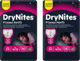Huggies DryNites Nattøj til piger, 3-5 år (16-23 kg), 2 x 16 stk.
