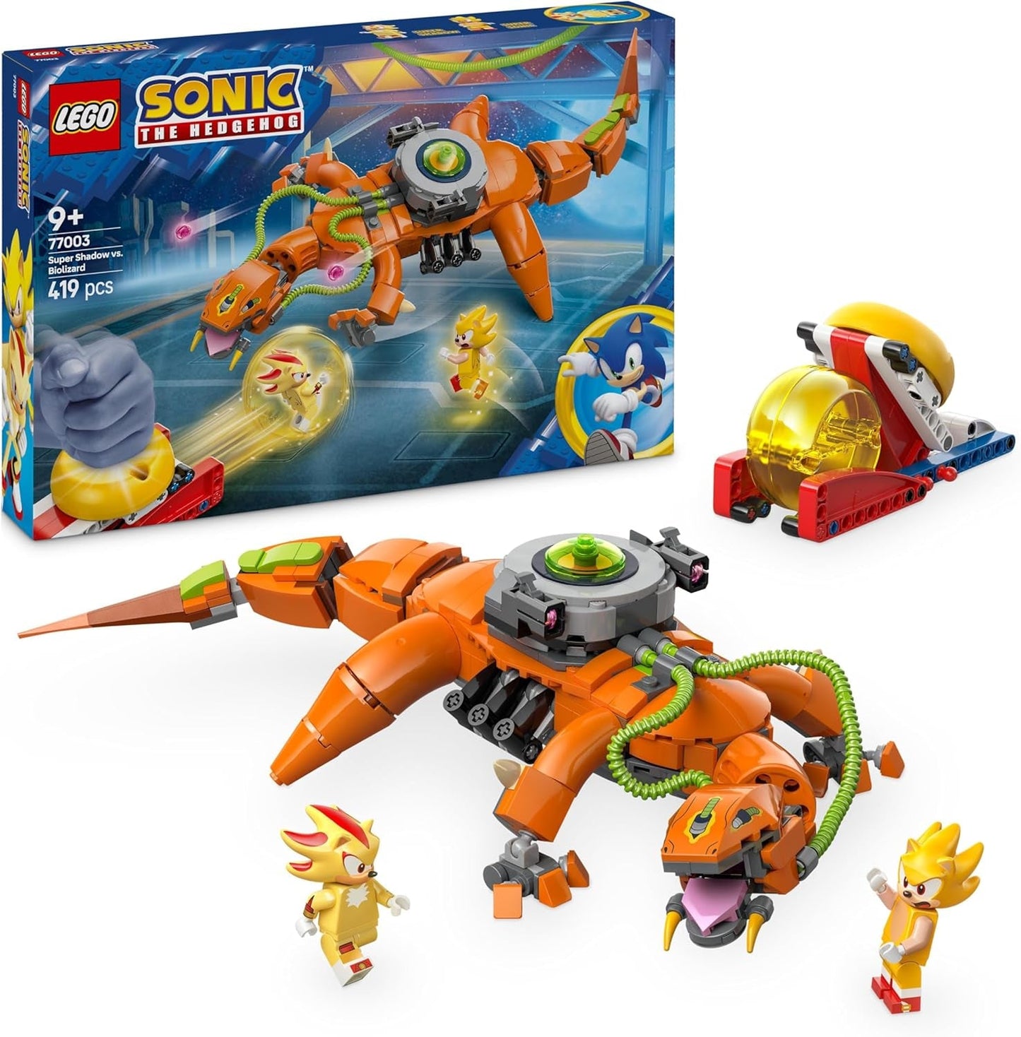 LEGO Sonic the Hedgehog Super Shadow vs. Biolizard gamer-legetøjsgave til drenge og piger samlerlegesæt til børn og videospilfans med karakterfigurer 77003 Byggesæt Besuche den LEGO-Store Standardtitel