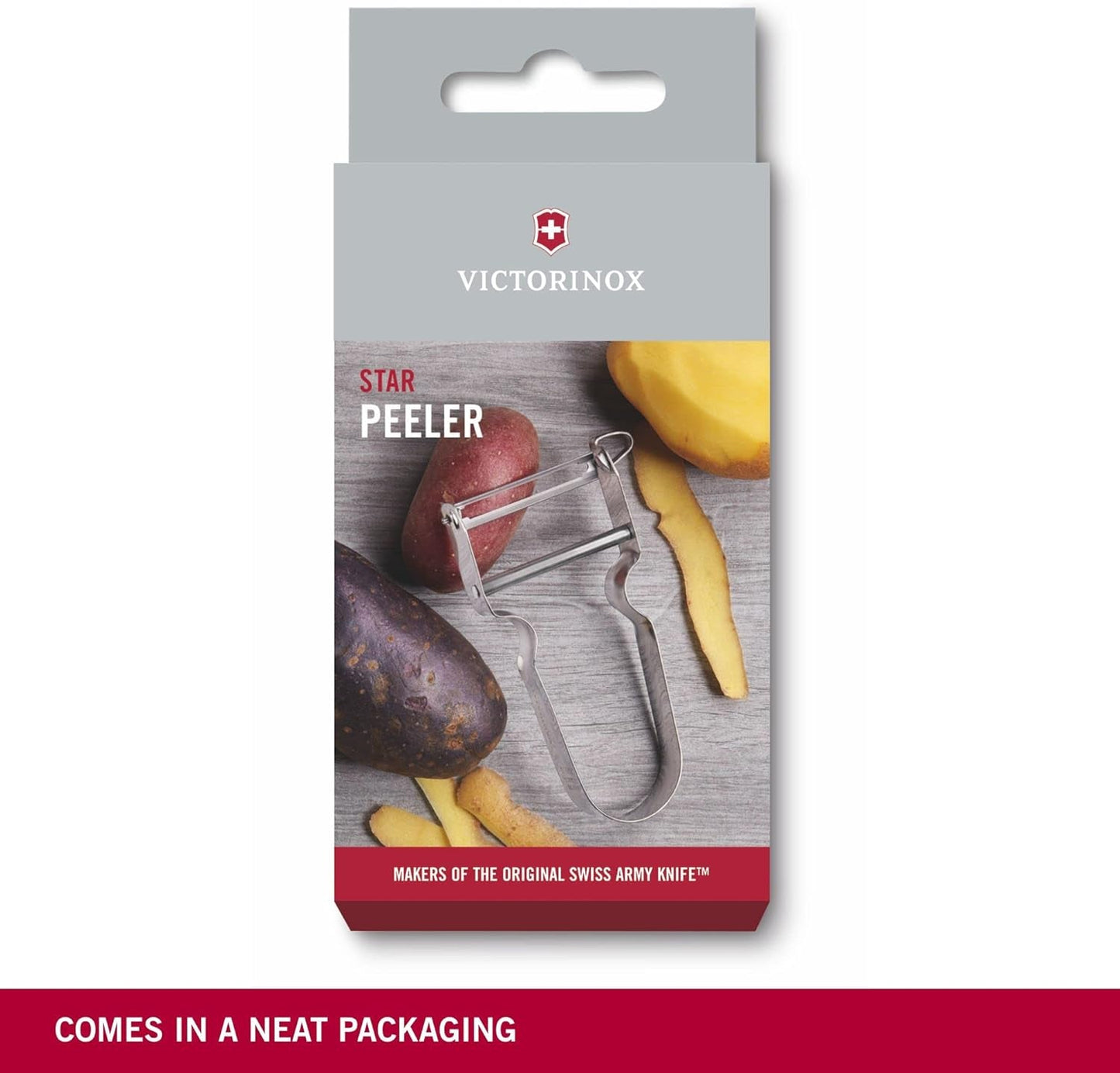 Victorinox STAR skræller, Kartoffelskræller, Dobbeltægget, Med pendulblad Skræller Naty Shop