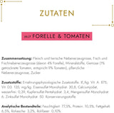 Fin Pate Gourmet Gold med grøntsager, våd kattefoder med ørred og tomat, pakke med 12 (12 x 85 g)
