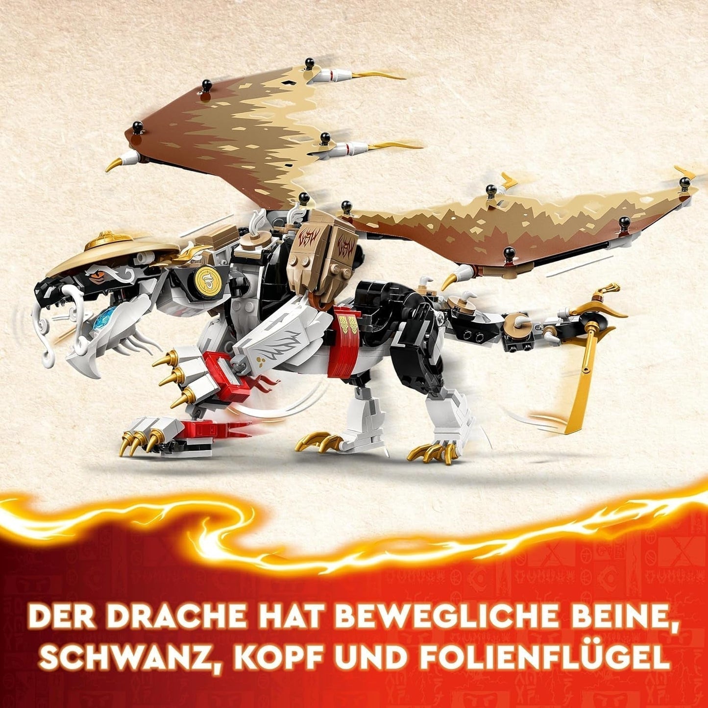 LEGO NINJAGO Egalt Dragemester, Ninjasæt med Dragelegetøj og 5 figurer inklusive Lloyd og NYA, Dragemester, gave til drenge og piger fra 8 år 71809 Byggesæt Beuche den LEGO-Store