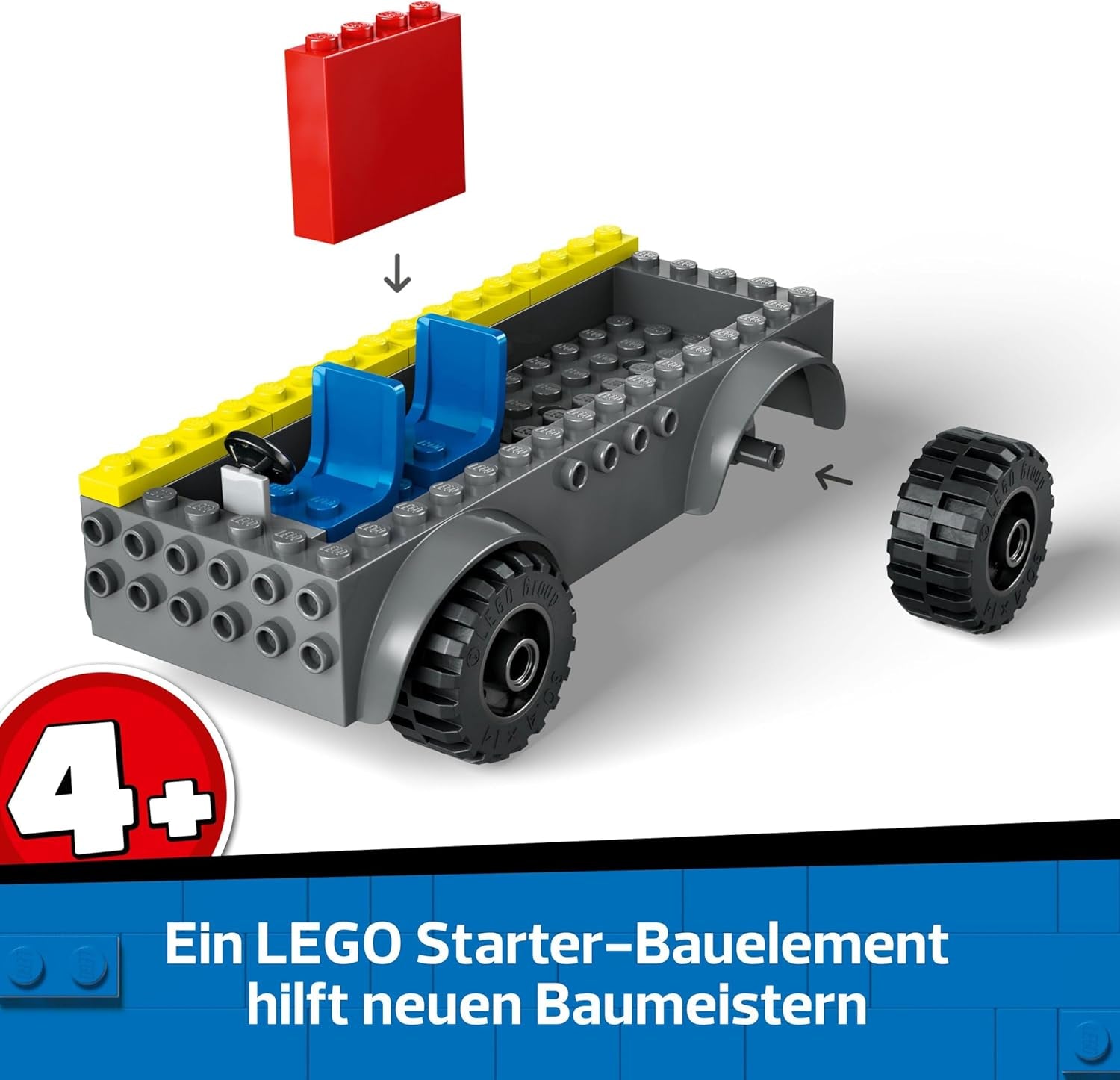 LEGO City Brandstigevogn - Legetøjsbrandbil med 2 brandmandsminifigurer til drenge og piger fra 4 år - pædagogisk legetøj - gave til førskolebørn 60463 Byggesæt Besuche den LEGO-Store