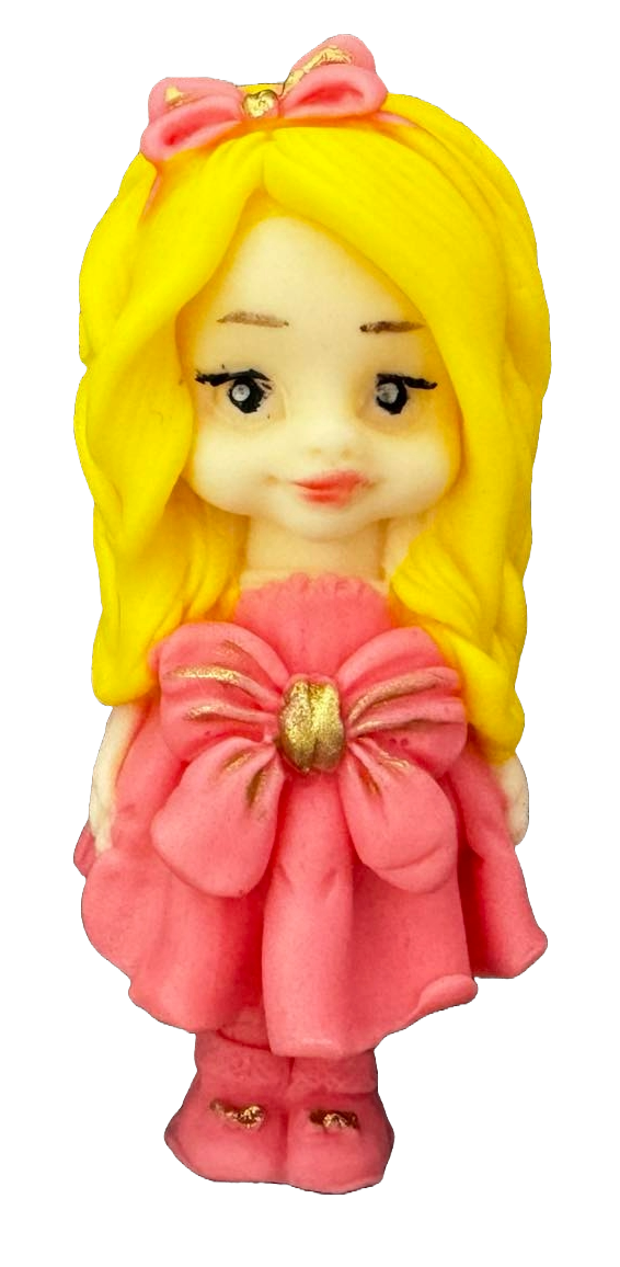 Spiselig sukker dekoration, Smuk pige Sugar Paste Decorations Naty Shop