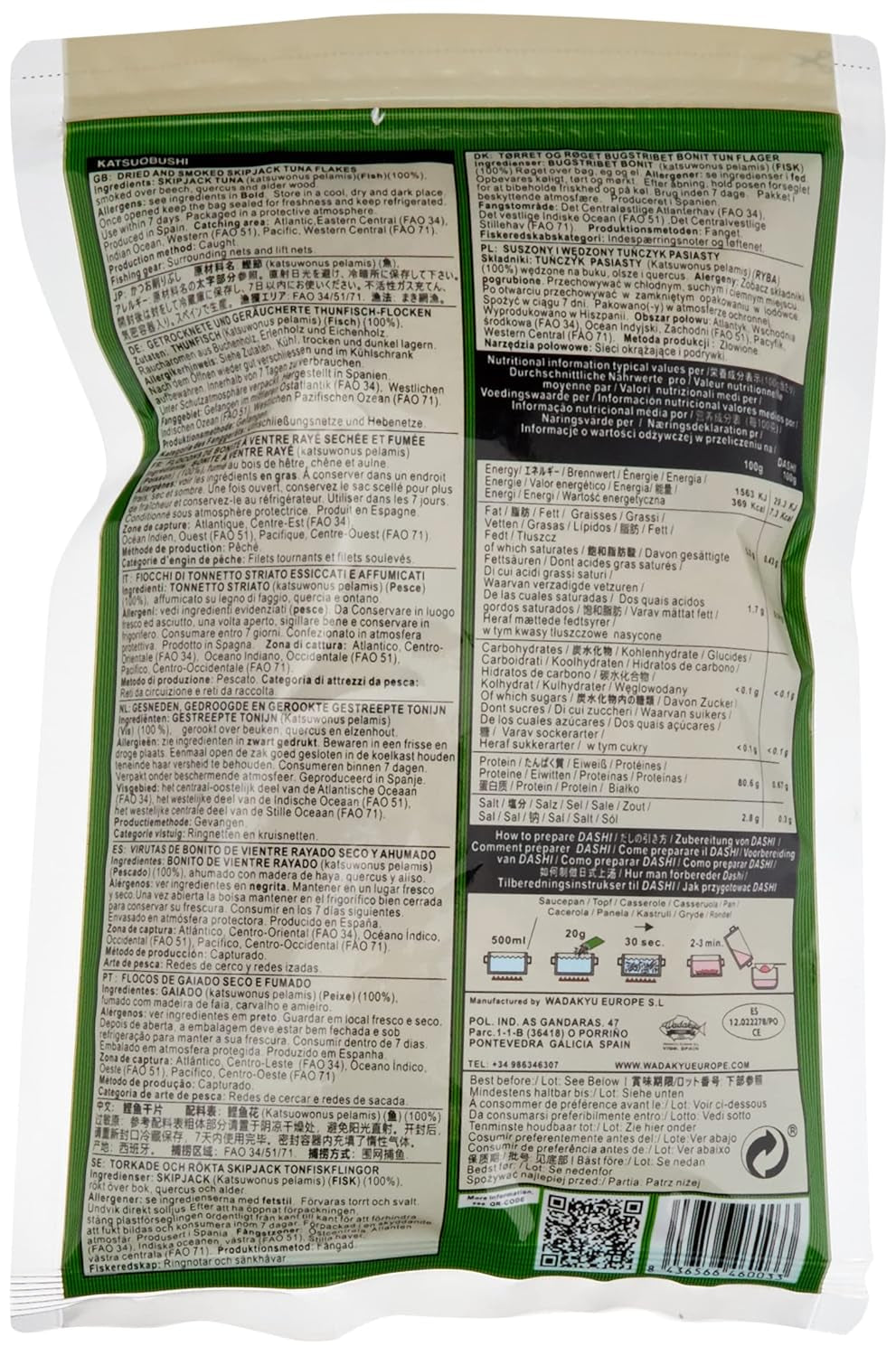 Katsuobushi Bonito Flocken – Aus 100 Prozent getrootkenem and Geräuchertem Bonito Tunfisch – Ideel til den japanske Küche – 1 x 40 g