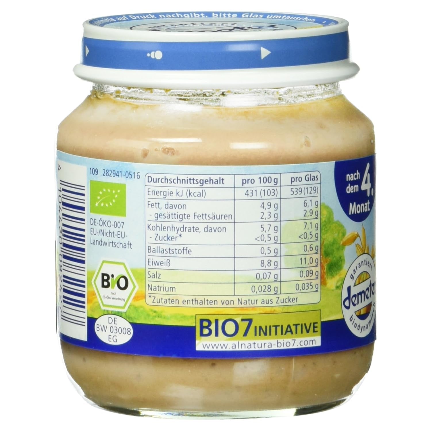 Tilberedt af økologisk oksekød, 125 g
