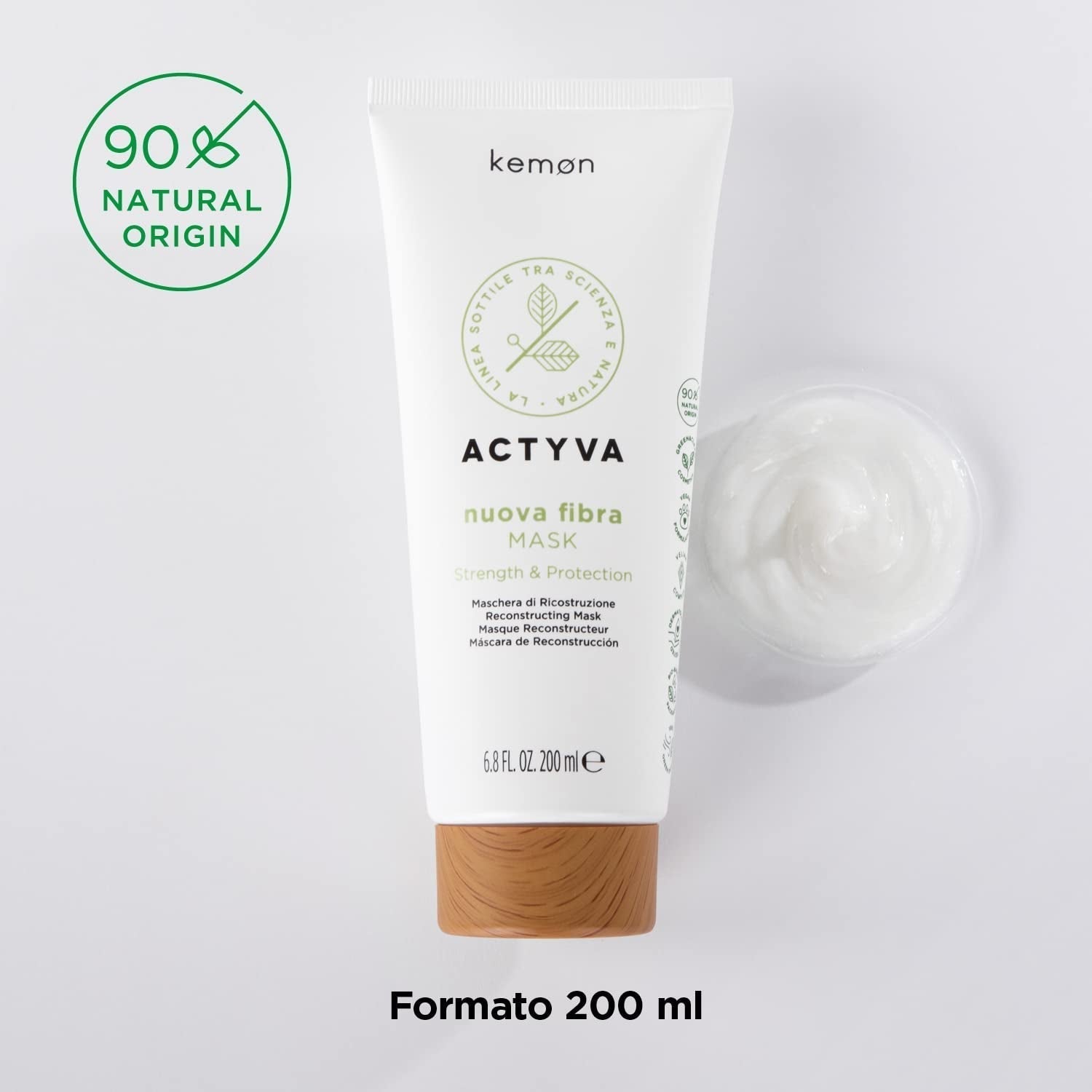 KEMON Actyva Nuova Fibra Mask 200 ml Hårmaske Naty Shop