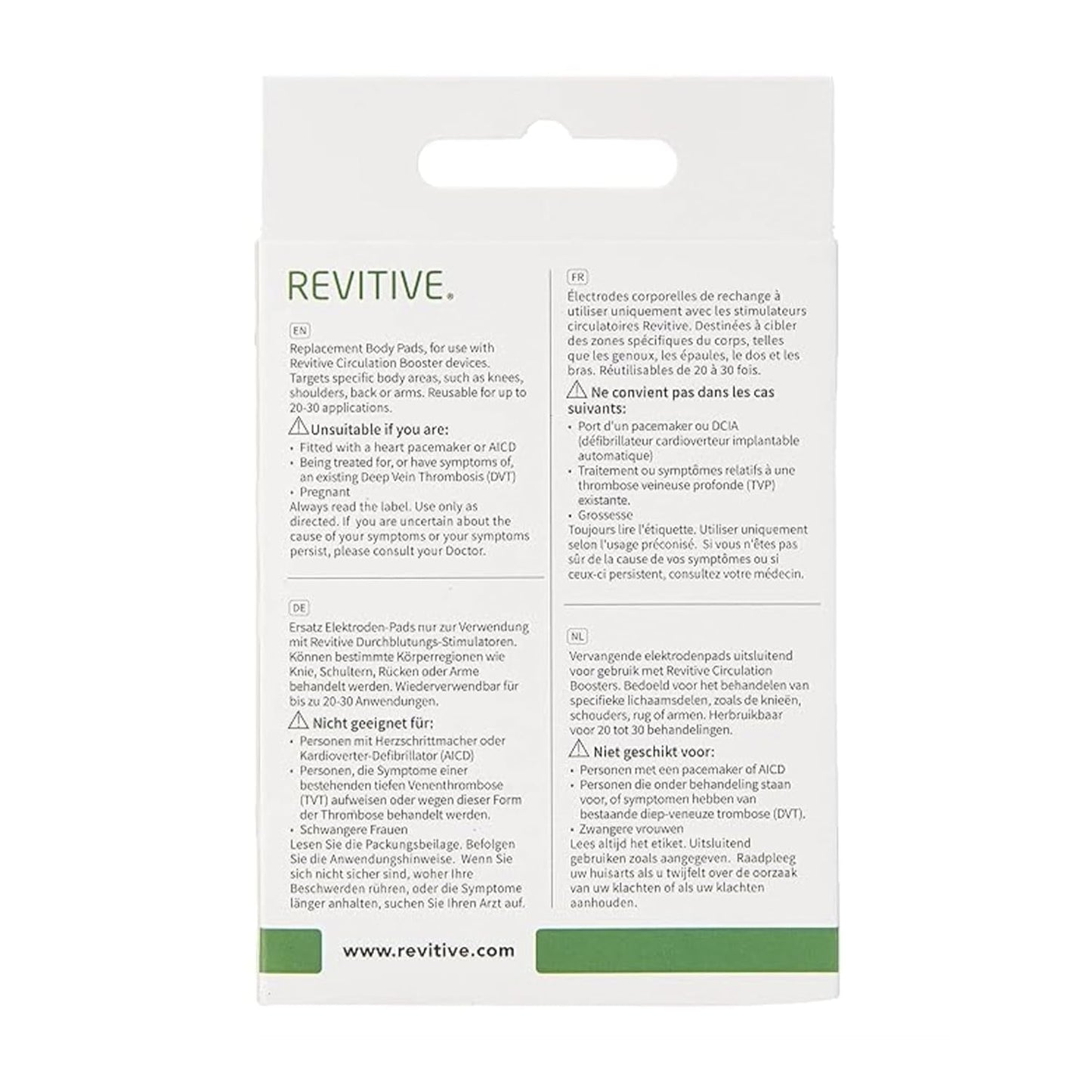 Revitive TENS PADS Blodcirkulationsstimulator