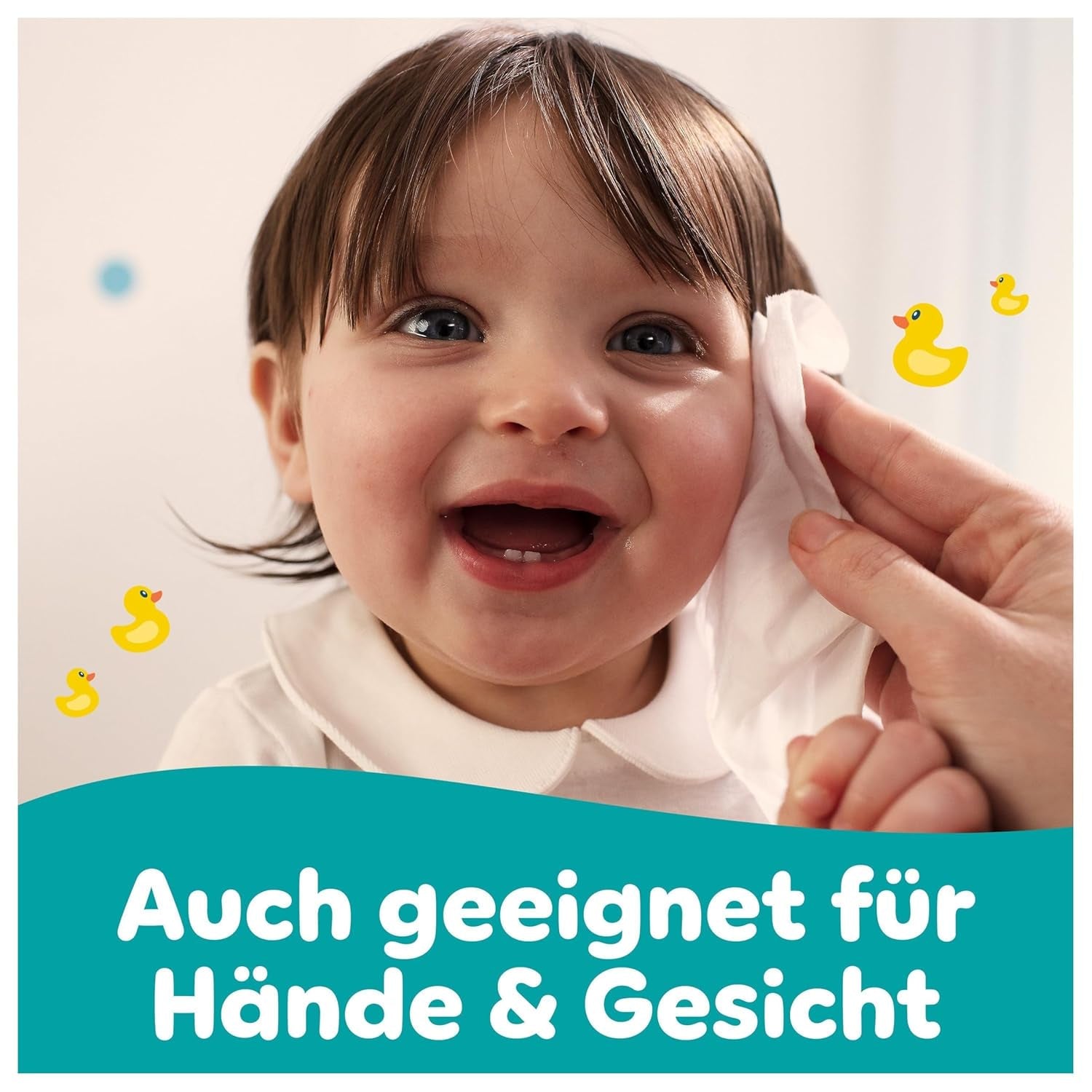 Pampers Fresh Clean vådservietter, 15 pakker med 80 servietter, 1200 servietter i alt, let duft, også velegnet til hænder og ansigt