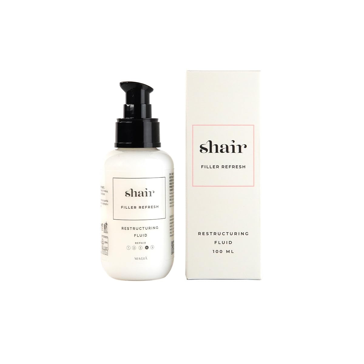 Shair Filler Refresh: Restruktureringsvæske, revitaliserende, forfriskende, silkeagtig, detangling, til kedeligt, tørt, behandlet, split-ended hår dettangling-produkter Naty Shop Standardtitel