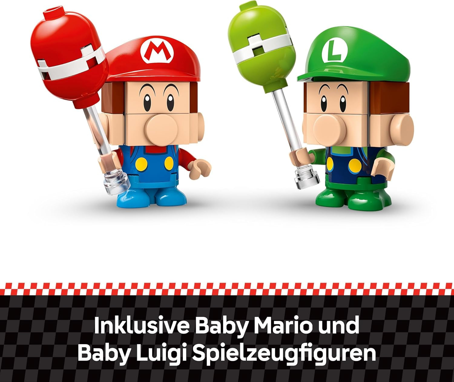 LEGO Mario Kart - Baby Mario vs. Baby Luigi Nintendo samlerfigurer 2 Bygbare Speedmen-legetøjsgave til drenge, piger og spillere i alderen 8+ Eventyrlegetøj 72034 Byggesæt Besuche den LEGO-Store