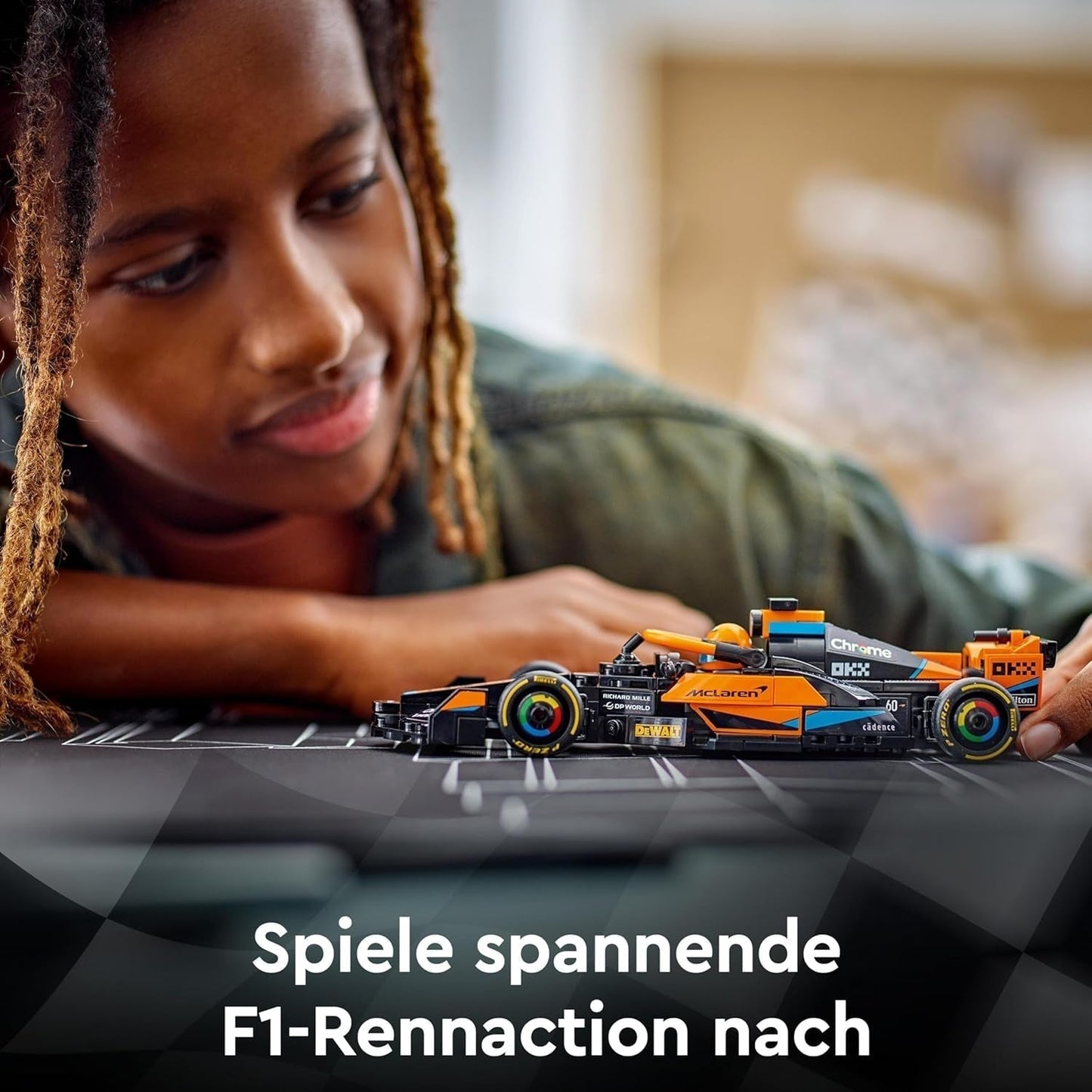 LEGO Speed Champions Mclaren Formel 1 Racerbil 2023, Legetøj til 9+-årige drenge og piger, der kan lide at lege selvstændigt, Bygbar køretøjsmodel, Indretning til børneværelse 76919 Byggesæt Besuche den LEGO-Store
