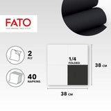 - Blødhed og blødhed engangspapirservietter 40 pakke vævsstørrelse 38X38 foldet 4 2-lags sort farve 100 % rent cellulosepapir Fsc-certificeret (2 pakke)