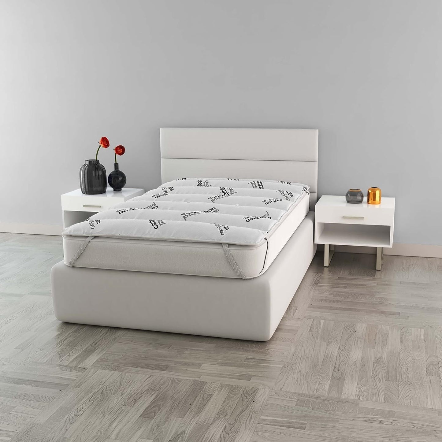 MB Home Italia, Topper, Termokontrol, Dobbelt 160X195 Cm Dyner og dyner Naty Shop Lille dobbelt 120X195 Cm Charcoal