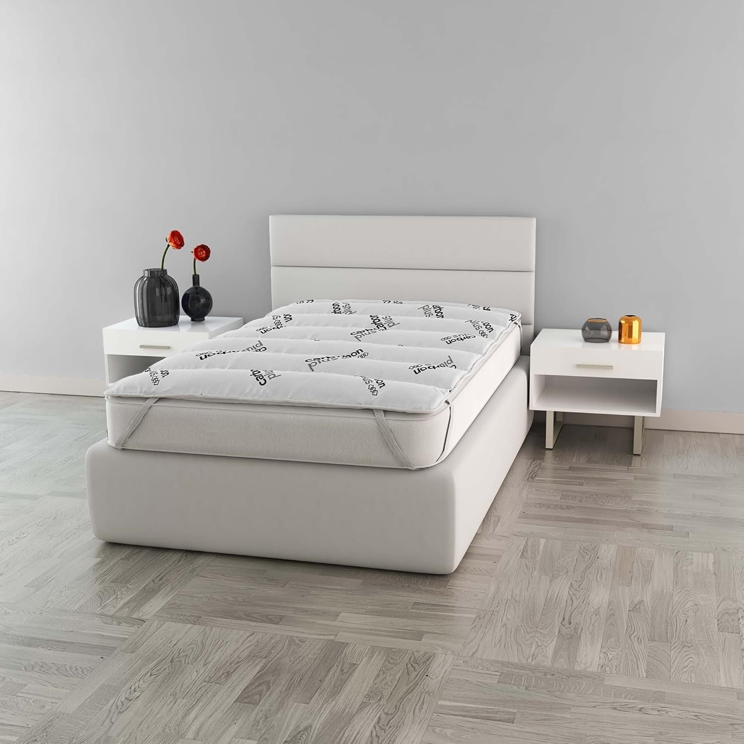 MB Home Italia, Topper, Termokontrol, Dobbelt 160X195 Cm Dyner og dyner Naty Shop Lille dobbelt 120X195 Cm Charcoal