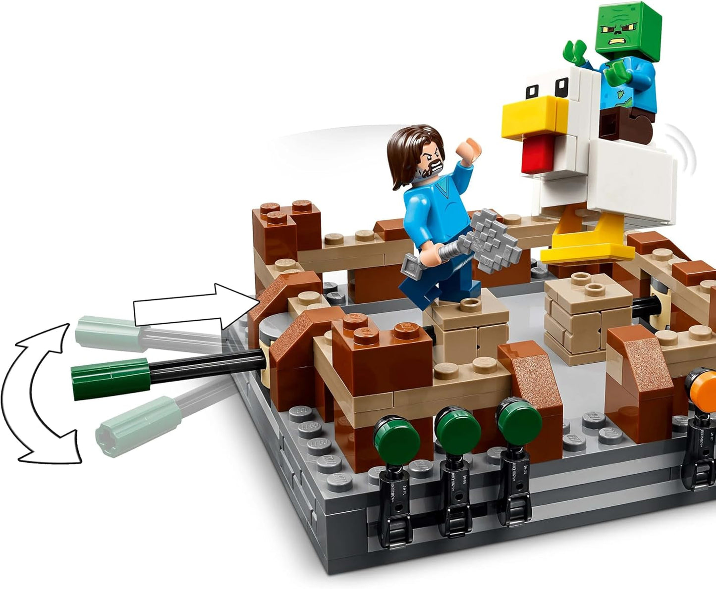 LEGO Minecraft Forest Manor med boksering - Gamersæt med zombier og Oberborst - Interaktivt byggelegetøj med udstyr og baner - Gave til drenge og piger 10+ - 21272 Byggesæt Besuche den LEGO-Store