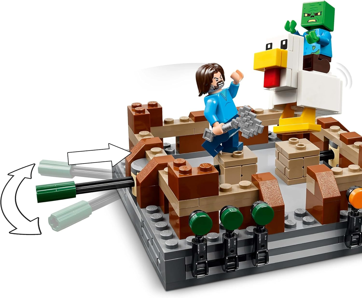 LEGO Minecraft Forest Manor med boksering - Gamersæt med zombier og Oberborst - Interaktivt byggelegetøj med udstyr og baner - Gave til drenge og piger 10+ - 21272 Byggesæt Besuche den LEGO-Store