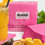 Renova cocktailservietter, fuchsia, 30 servietter