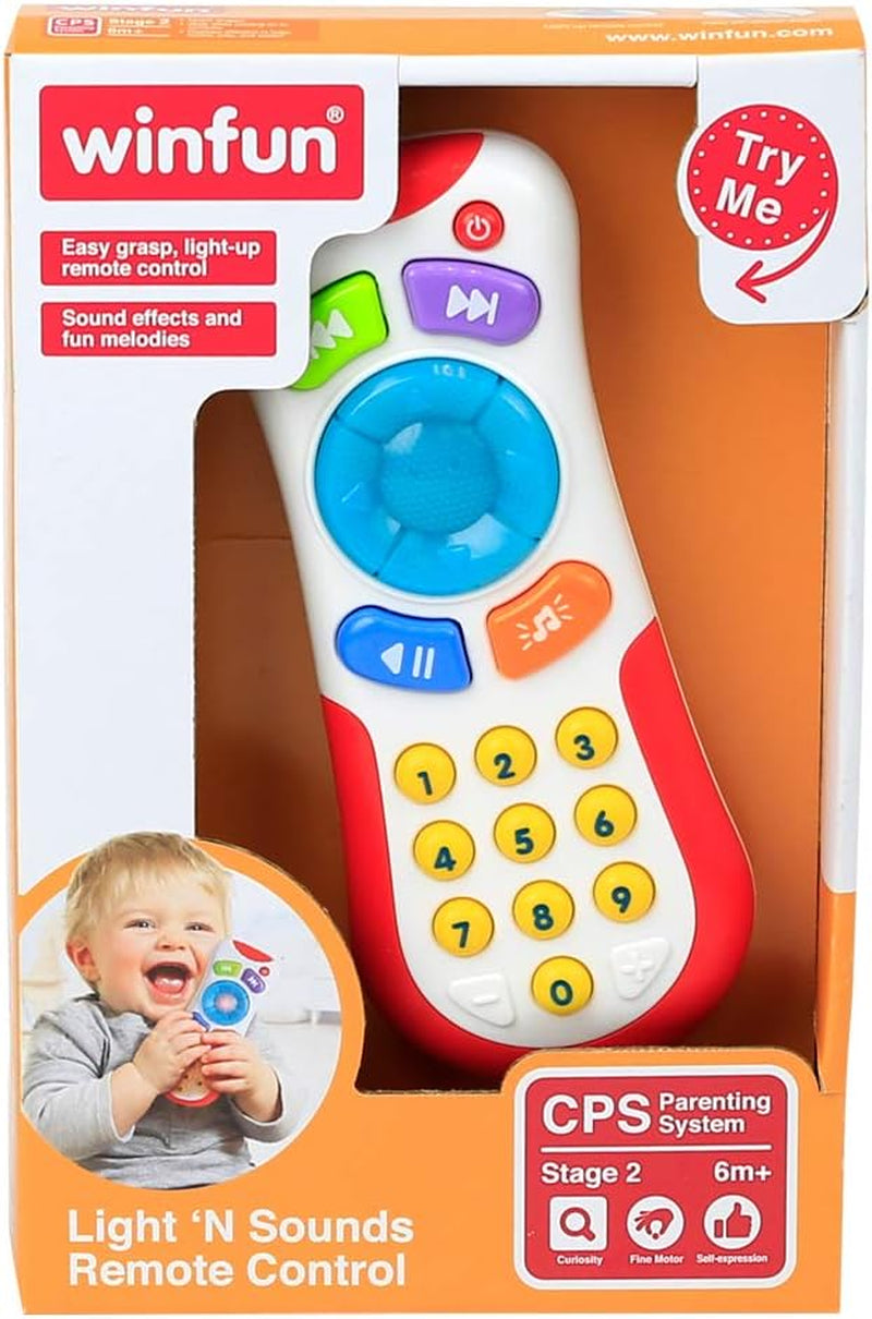 winfun 44722 No Character My First Controller med lyde, Multicolor, S Babylegetøj Naty Shop