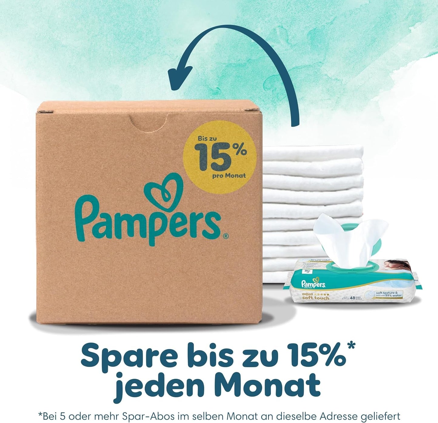 Pampers Harmony bleer størrelse 4, 174 bleer, 9 kg-14 kg, skånsom hudbeskyttelse med 100 % Pampers beskyttelse