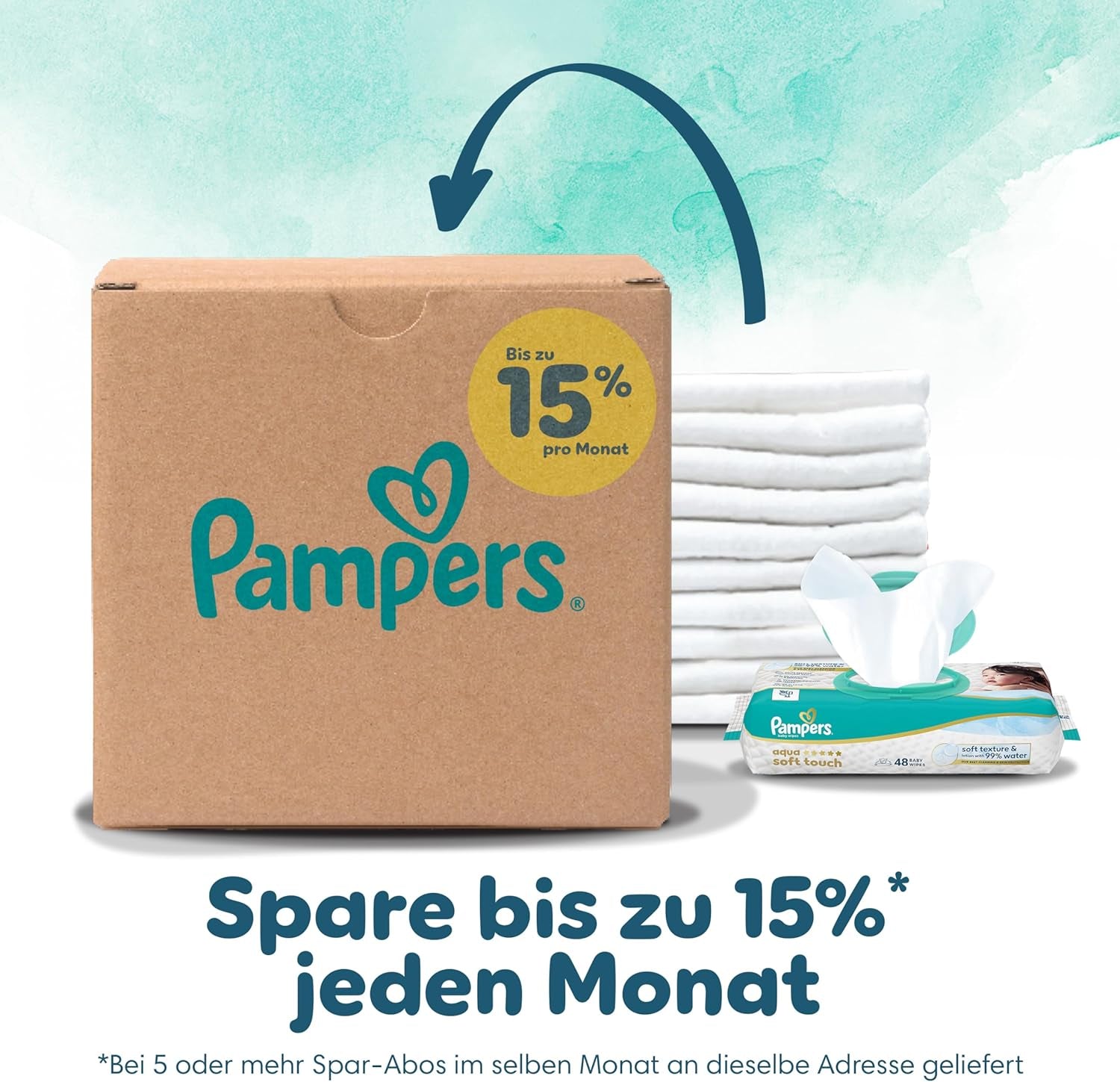 Pampers Harmony bleer størrelse 4, 174 bleer, 9 kg-14 kg, skånsom hudbeskyttelse med 100 % Pampers beskyttelse