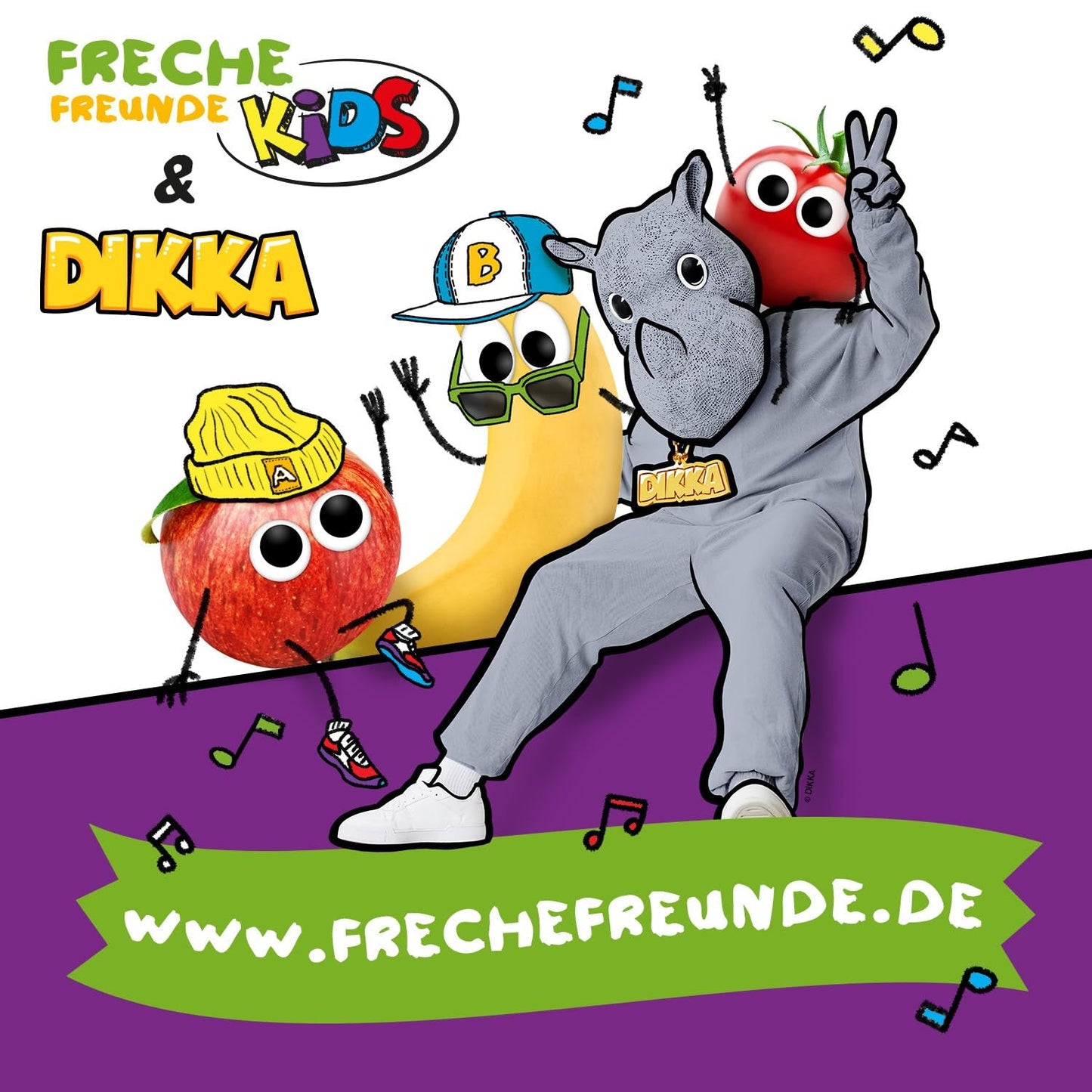 FRECHE FREUNDE KIDS, Bobs & DIKKAs Crunchy Banana Cacao Müsli, Crunchy Chokolade Müsli til børn, Lavt sukkerindhold, ingen tilsætningsstoffer, 100 % vegansk, 6 stykker (6 x 280 g)