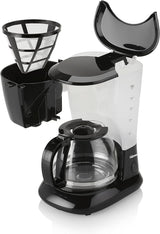 Tristar 1,25L kaffemaskine - til 10-12 kopper, også egnet til camping, CM-1245, sort