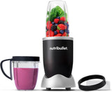 Nutribullet Original, Elektrischer Mixer, Zerkleinerer, Smoothiemixer, Smoothie Maker, 600 W Leistung, Einfach Und Schnell in Der Anvendung, Kompakt, Leicht Zu Reinigen, NB603DG Kitchen Naty Shop Schwarz Verpackung Mit Zubehör