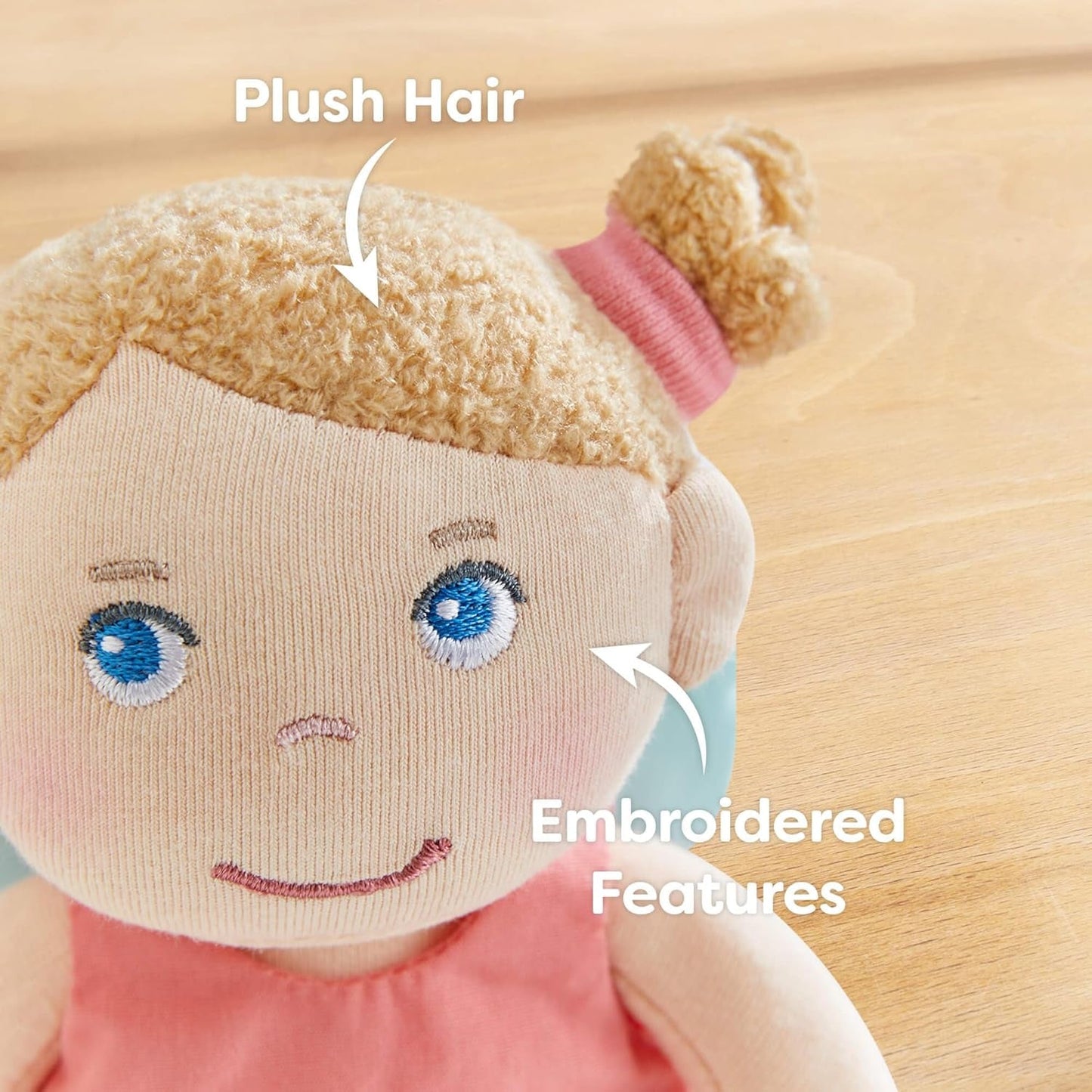 HABA Guardian Angel Lore - Fluffy tekstildukke (15 cm), perfekt velkomstgave til babyer og småbørn - Vaskes ved 30 °C - 2011870001
