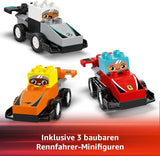 LEGO DUPLO Town F1 Team Racerbiler Med Racers, byggelegetøj til hele familien, fantasifuld legeoplevelse, fødselsdagsgave til småbørn, drenge og piger fra 2 år 10445 Byggesæt Besuche den LEGO-Store