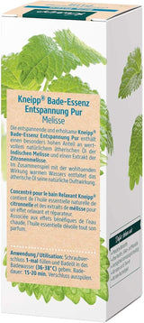 Kneipp Bade, badeolie med naturlig indisk melissa æterisk olie og citronmelisseekstrakt, 100 ml Naty Shop