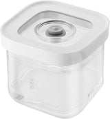 ZWILLING FRESH & SAVE CUBE Box, størrelse 2M, modulær og stabelbar opbevaringsboks, Hermetisk og tømbar opbevaring, Tåler opvaskemaskine, Transparente madopbevaringsbokse Naty Shop S