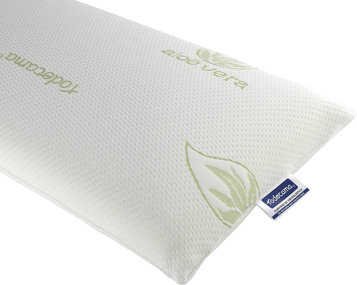 Todocama Todolit viskoelastisk aloe vera plus pude, grøn, 2 stk., 75 cm Naty Shop standard puder