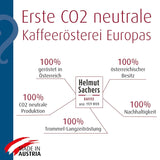 Helmut Sachers Kaffee - Wienerblanding, styrke 3/5, 100 % Arabica, hele kaffebønner, 6 X 500 G Naty Shop
