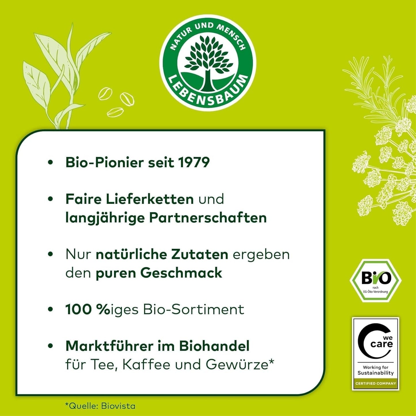 Lebensbaum Earl Grey klassisk sort te med naturlig bergamot og citronolie, harmonisk, aromatisk, 100 % økologisk, løs, 100 g