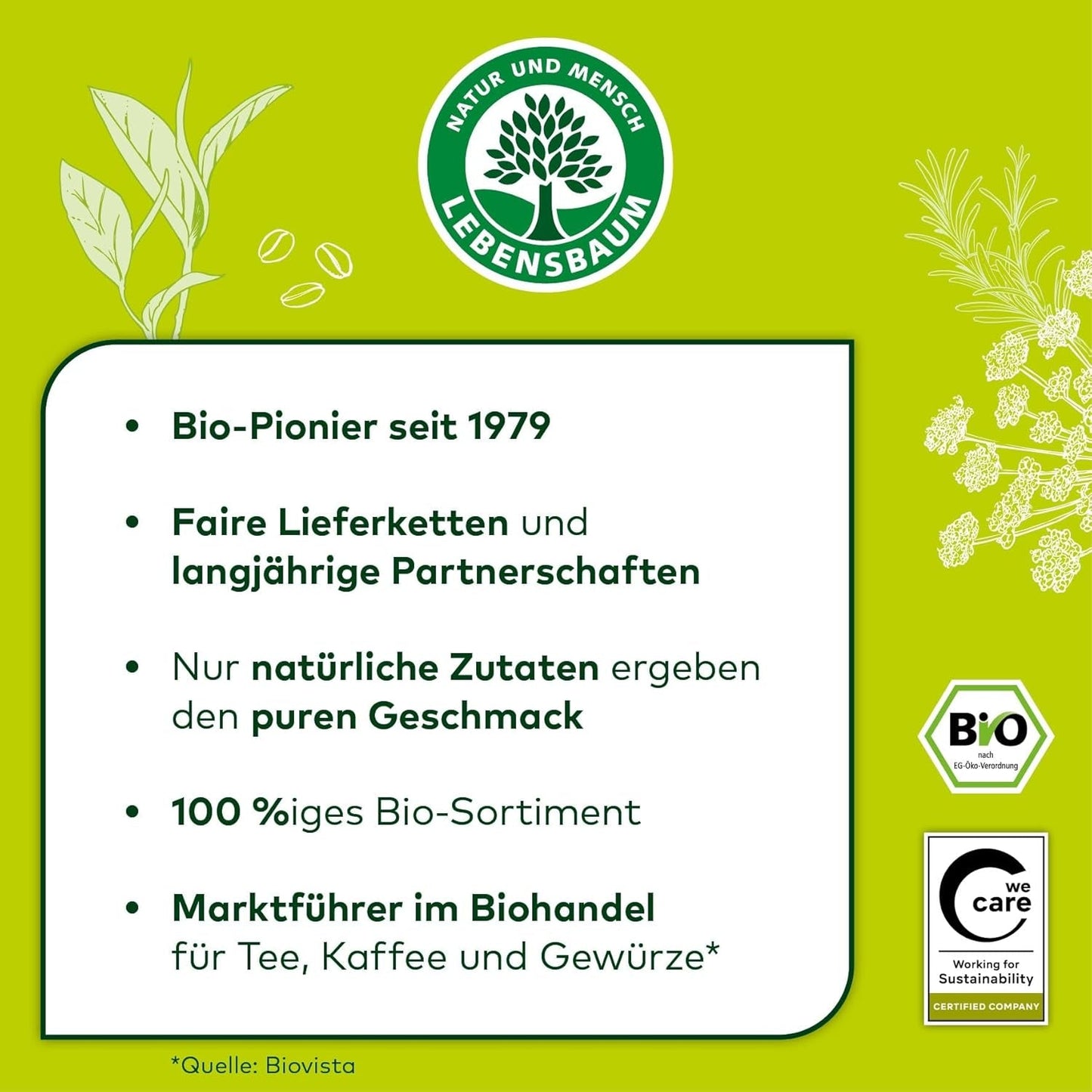 Lebensbaum Oregano, Bio-Gewürz für italienische Gerichte, würzig-herber Gesmack, gerebelt og getretten, 15 g