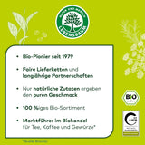 Lebensbaum Darjeeling grøn te med hele blade, økologisk te, grøn te med smag af friske blomster, lysegrøn farve, 1000 g