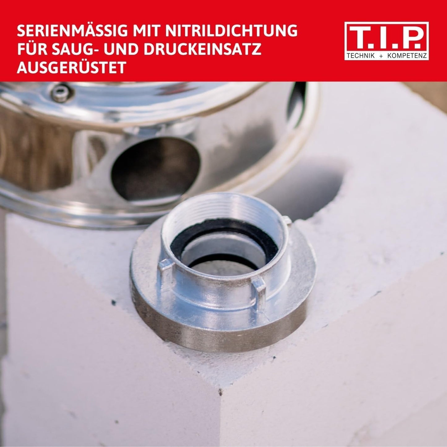 Storz TYPE C 52 kobling, 2" indvendigt gevind, til rør og fittings med nitril O-ring til suge- og trykindsatser, lavet af aluminium, 31092