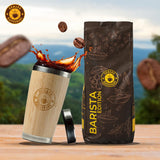 Ormado kaffehus, kaffekapsler, patenterede Kenya-kaffebønner - Arabica og Robusta-blanding, hele kaffebønner til fuldautomatiske kaffemaskiner, ristede bønner, helkaffe 1 kg, fuldautomatisk