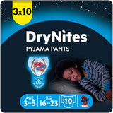 HUGGIES Drynites natbleer, til drenge 4-7 år (17-30 kg), 30 stk. Naty Shop 30 stk. 3 - 5 år (16 - 23 kg)