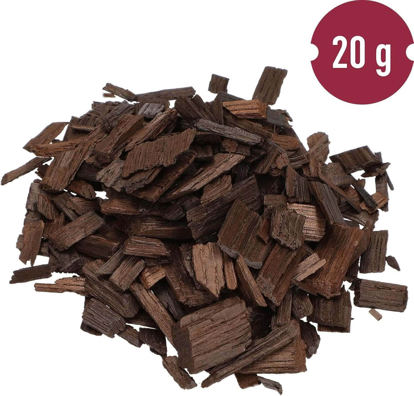 Browin Strong Roasted Oak Chips 20g - flager, fine egepinde til at smage alkohol, brun Aromas Naty Shop