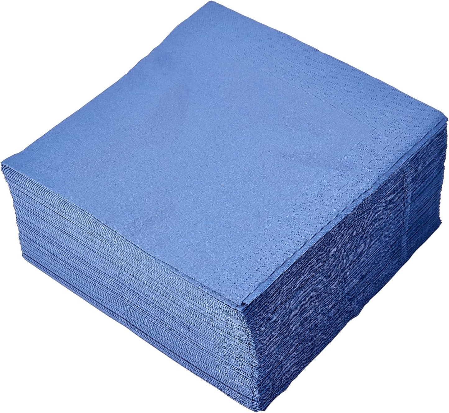 SER4230239 Servietter 40 X 40, 2-lags, 1/4-fold, 100 servietter, 2-lags, glat kant, blå