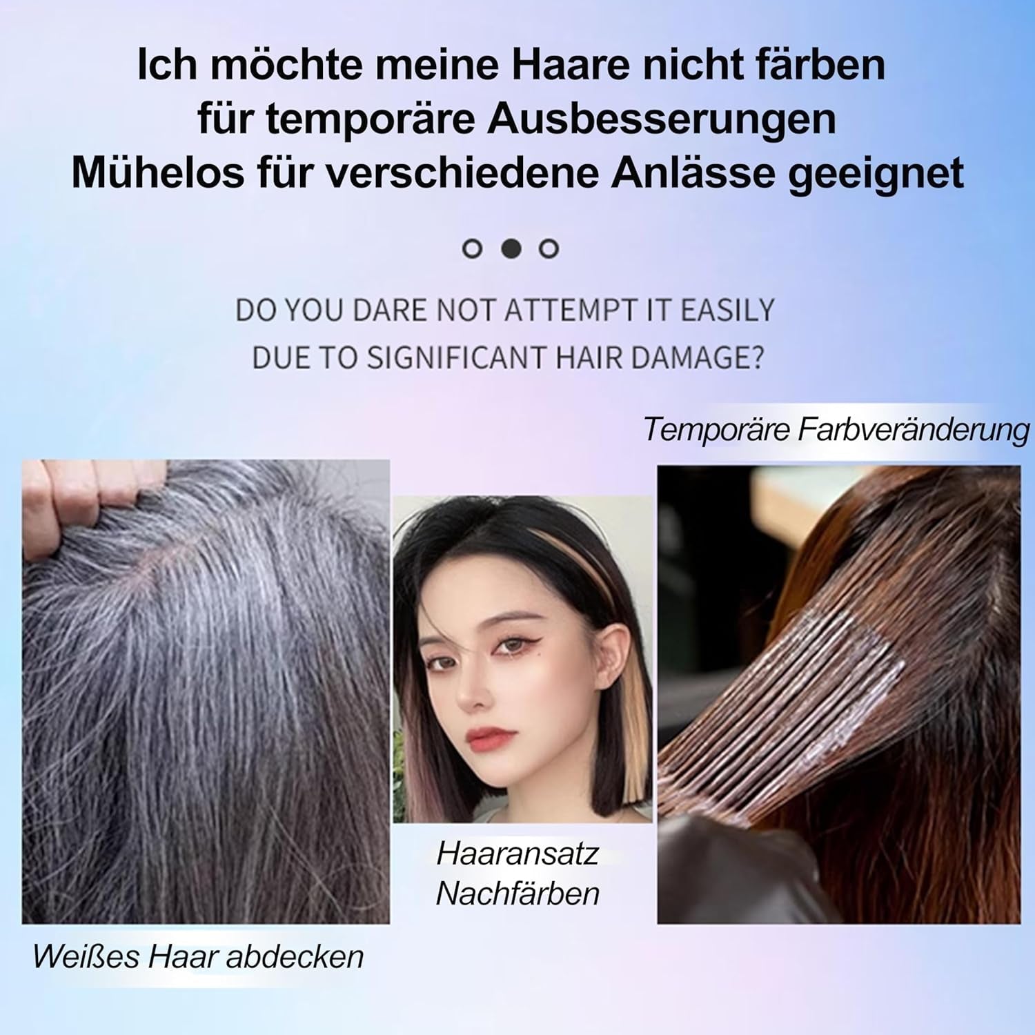 Hårsprayfarve - 30 ml Midlertidig grøn hårfarvespray, naturlig hårfarve Midlertidig hårfarvespray, vaskbar hårfarve til fest Cosplay Halloween (grøn) Naty Shop hårfarve