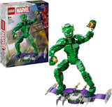 LEGO Marvel Green Goblin-byggefigur, Superskurk bevægeligt byggelegetøj til børn 8+, drenge og piger, Spider-Man-univers sæt med skydere og græskarbomber, Superheltegaveidé 76284 Byggesæt Besuche den LEGO-Store Standardtitel