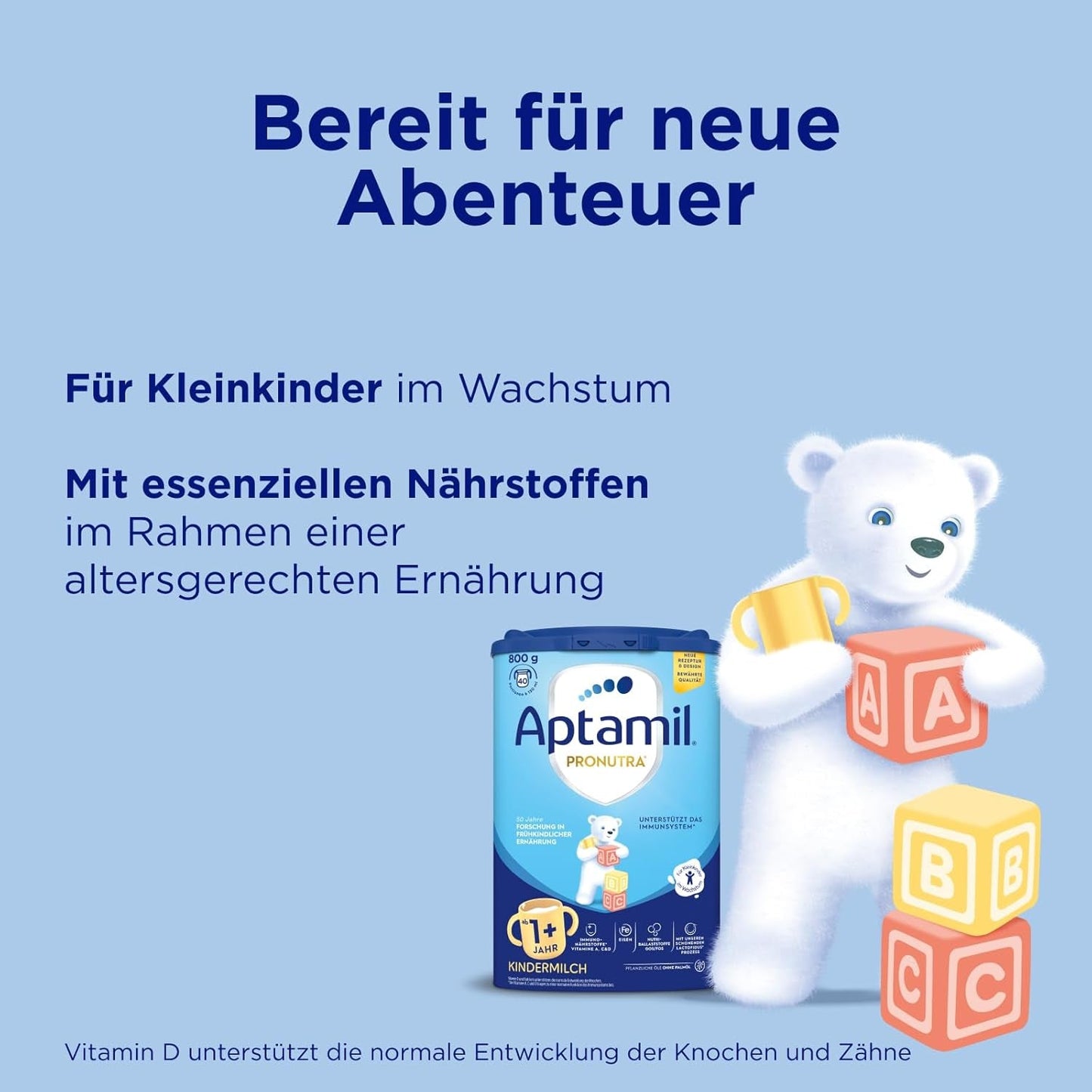 Aptamil Vækstmælk 1 Plus - Vækstmælk fra 1 år - 800g