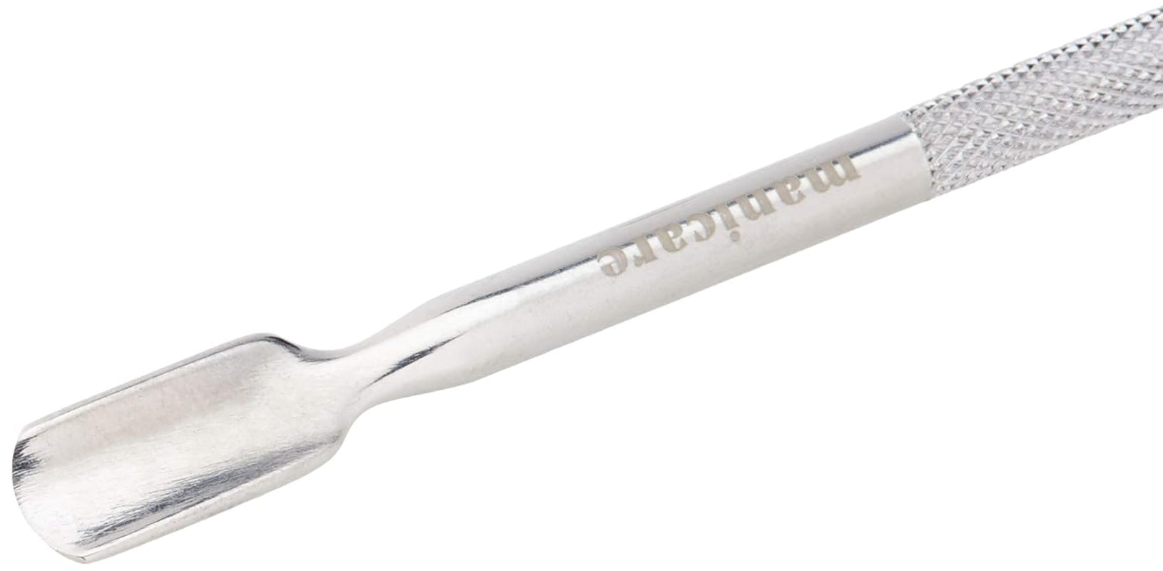 Cuticle pusher og neglerenser, professionelt manicure/pedicure værktøj, dobbelthovedet rustfrit stål, perfekt til forvoksede neglebånd, renser under/omkring negle, fjerner neglelak